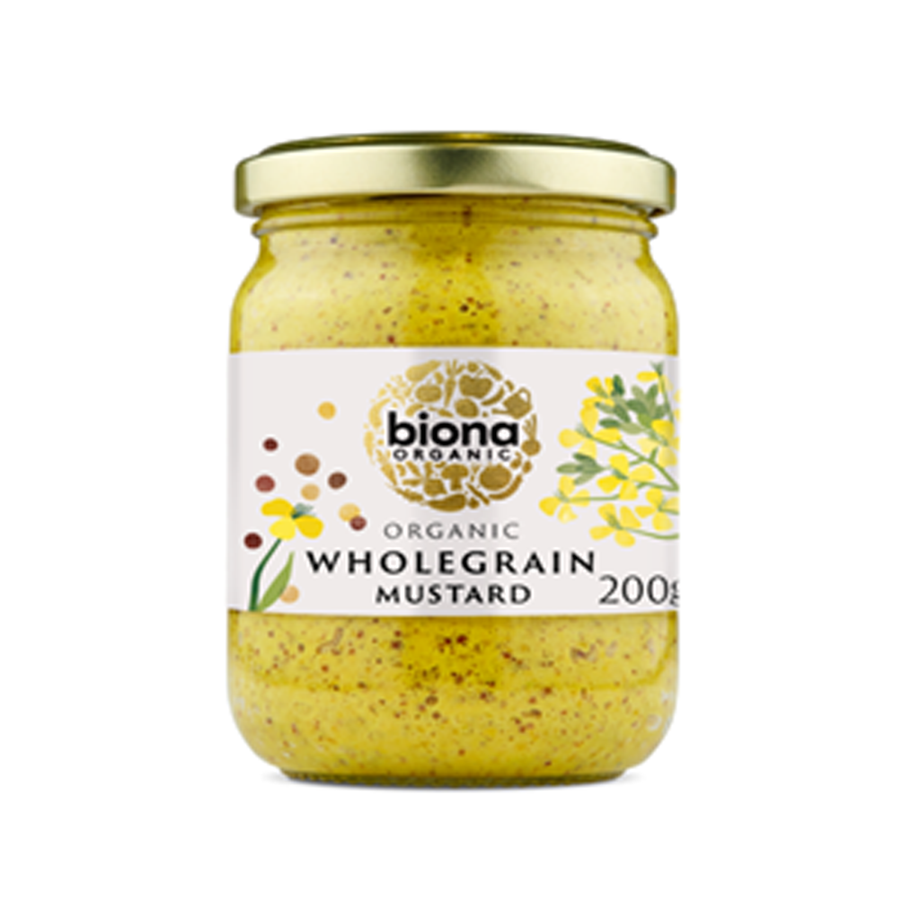 Biona Organic Mustard - Wholegrain 200g