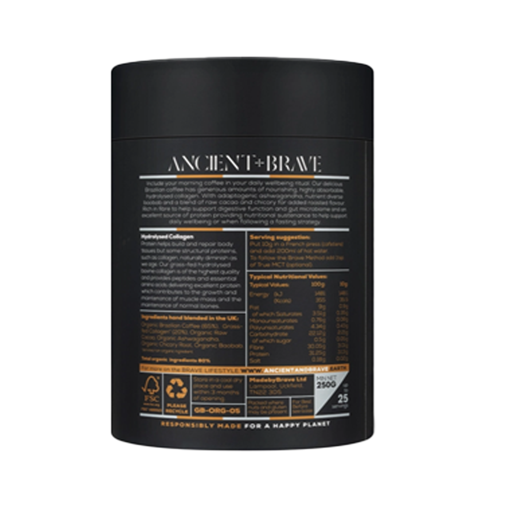 Ancient + Brave coffee & Collagen 250G Tub