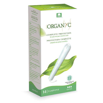 Organyc Cardboard Applicator Tampons Super