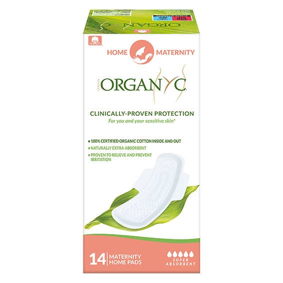 Organyc 100% Organic Cotton Maternity Pads - Home Follow On