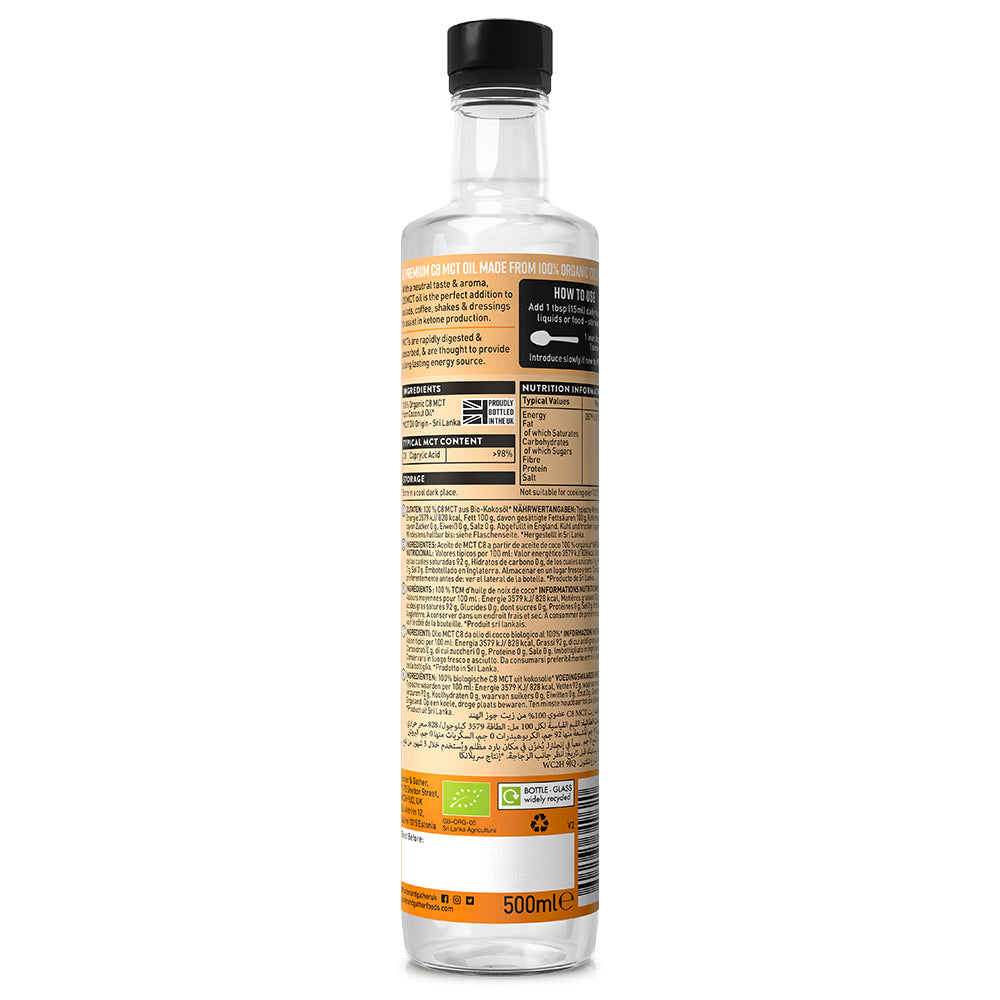 Hunter & Gather Organic C8 MCT Oil from Coconuts 500ML