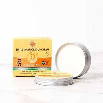 LITTLE WARRIORS MINERAL SUNCREAM SPF30 (Vegan & Suitable from Birth)