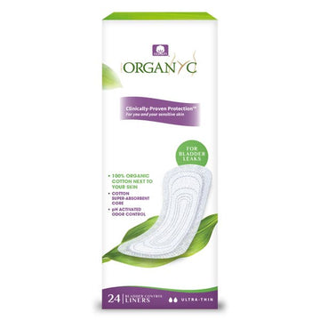 Organyc Ultra Thin Liners For Bladder Leaks