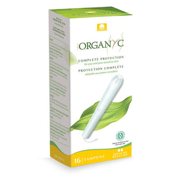 Organyc Cardboard Applicator Tampons Regular