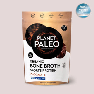 Planet Paleo Organic Bone Broth Sports Protein - Chocolate 240g