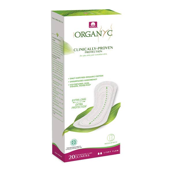 Organyc Panty Liners Flat Extra Long