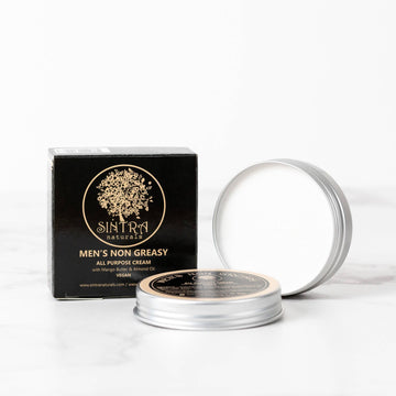Sintra Naturals Men's All Purpose Cream Natural Daily Moisturiser for Men's Skin, Face, Hands &amp; Body