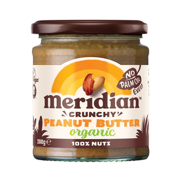 Meridian Organic Peanut Butter - SMALL Crunchy 280g