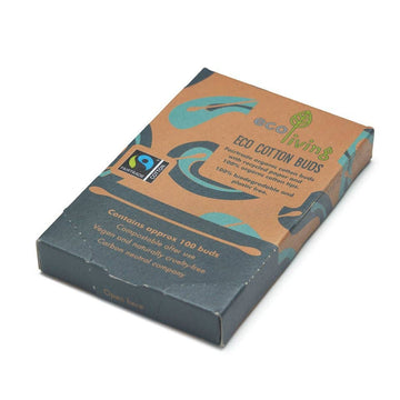ecoLiving Organic Fairtrade Cotton Buds – 100 Pack