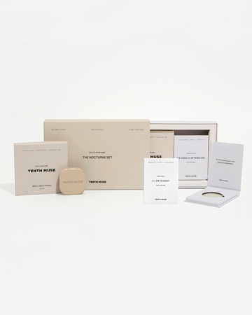Tenth Muse The Nocturne Set – Solid Perfume Gift Set with Refillable Vessel