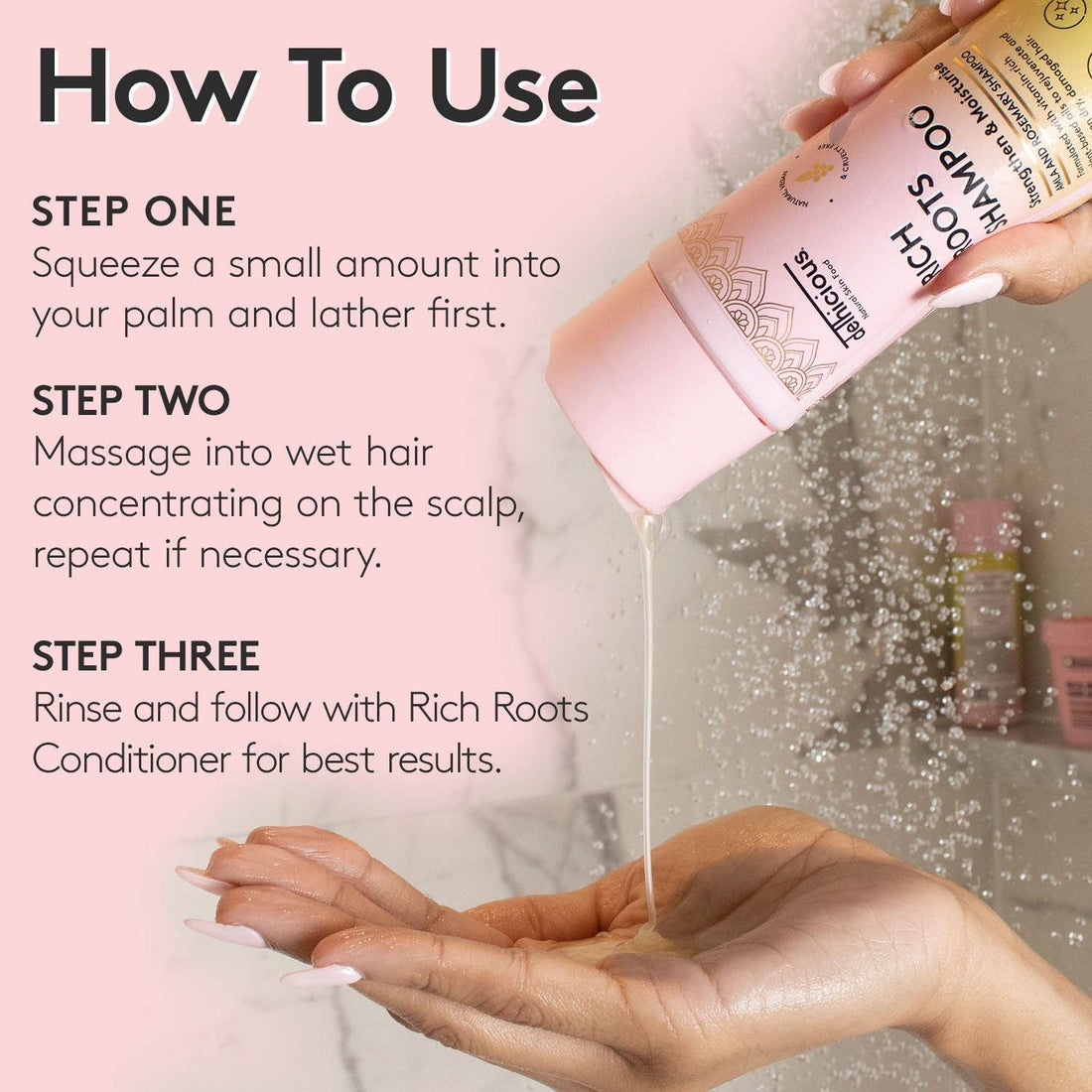 Delhicious Rich Roots Shampoo – Hair Growth & Repair Shampoo (250ml)