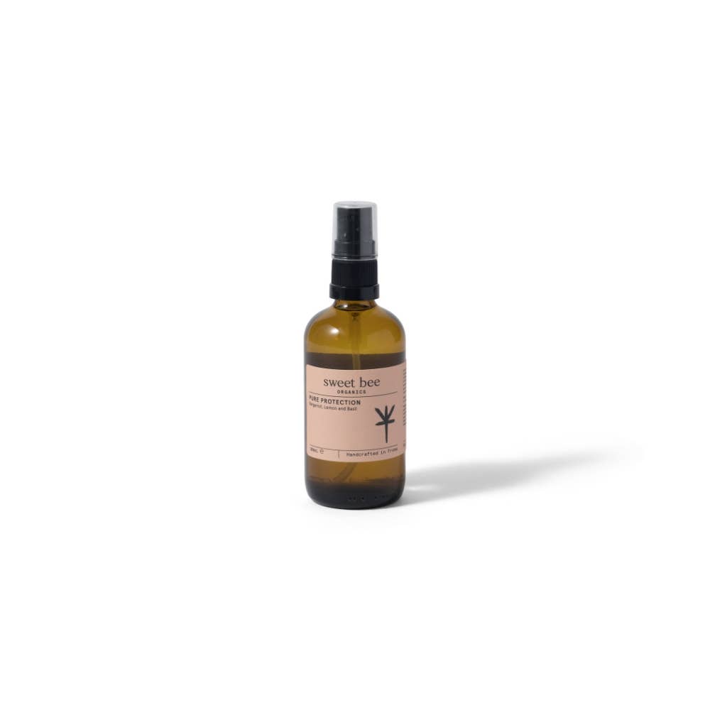 Sweet Bee Organics Pure Protection Natural Hand Cleanser – Bergamot, Lemon &amp; Basil 100ml