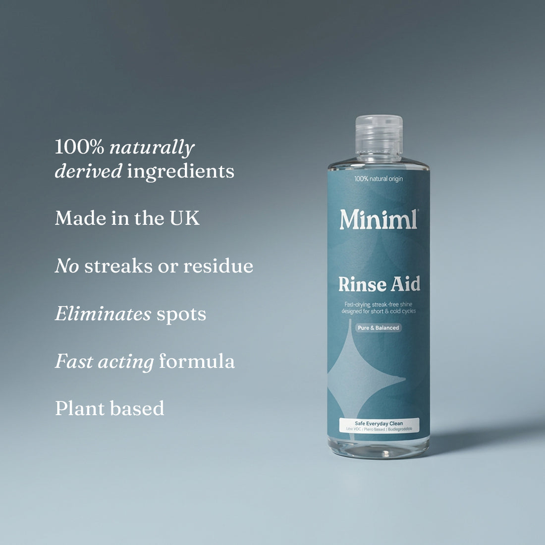 Miniml Dishwasher Rinse Aid – Pure Fragrance Free