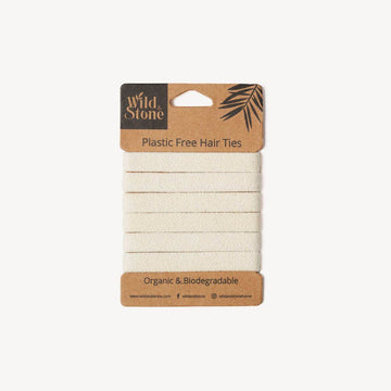 Wild &amp; Stone Plastic-Free Hair Ties – 6 Pack Blonde