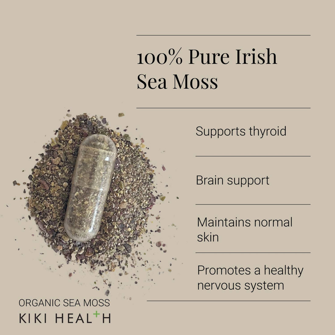 Organic Irish Sea Moss – 90 Vegicaps