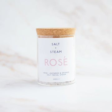 Salt + Steam Rosé Facial Steam – Rose, Lavender &amp; Sweet Orange (50g / 200g)