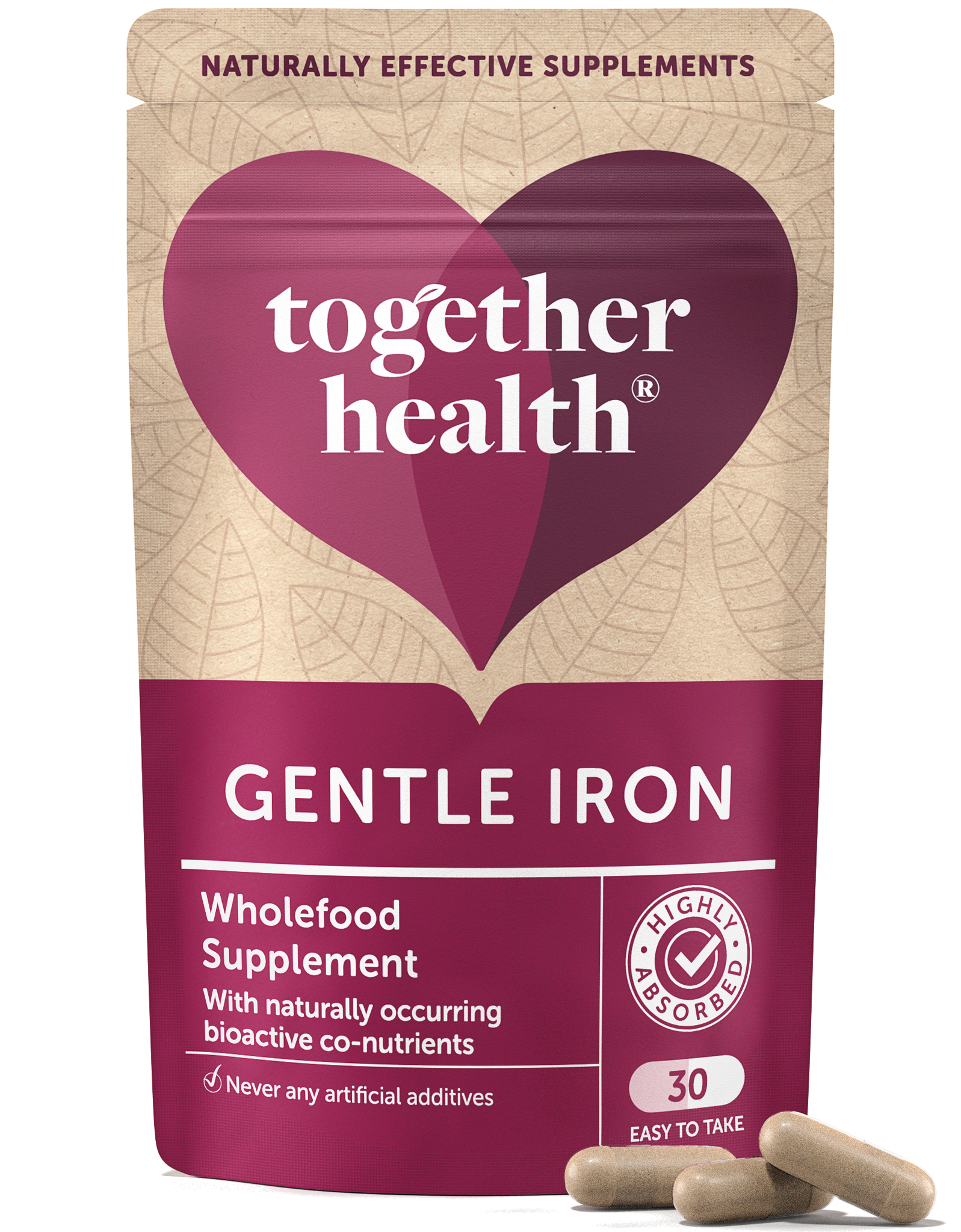 Gentle Iron – Iron Supplement – 30 Capsules