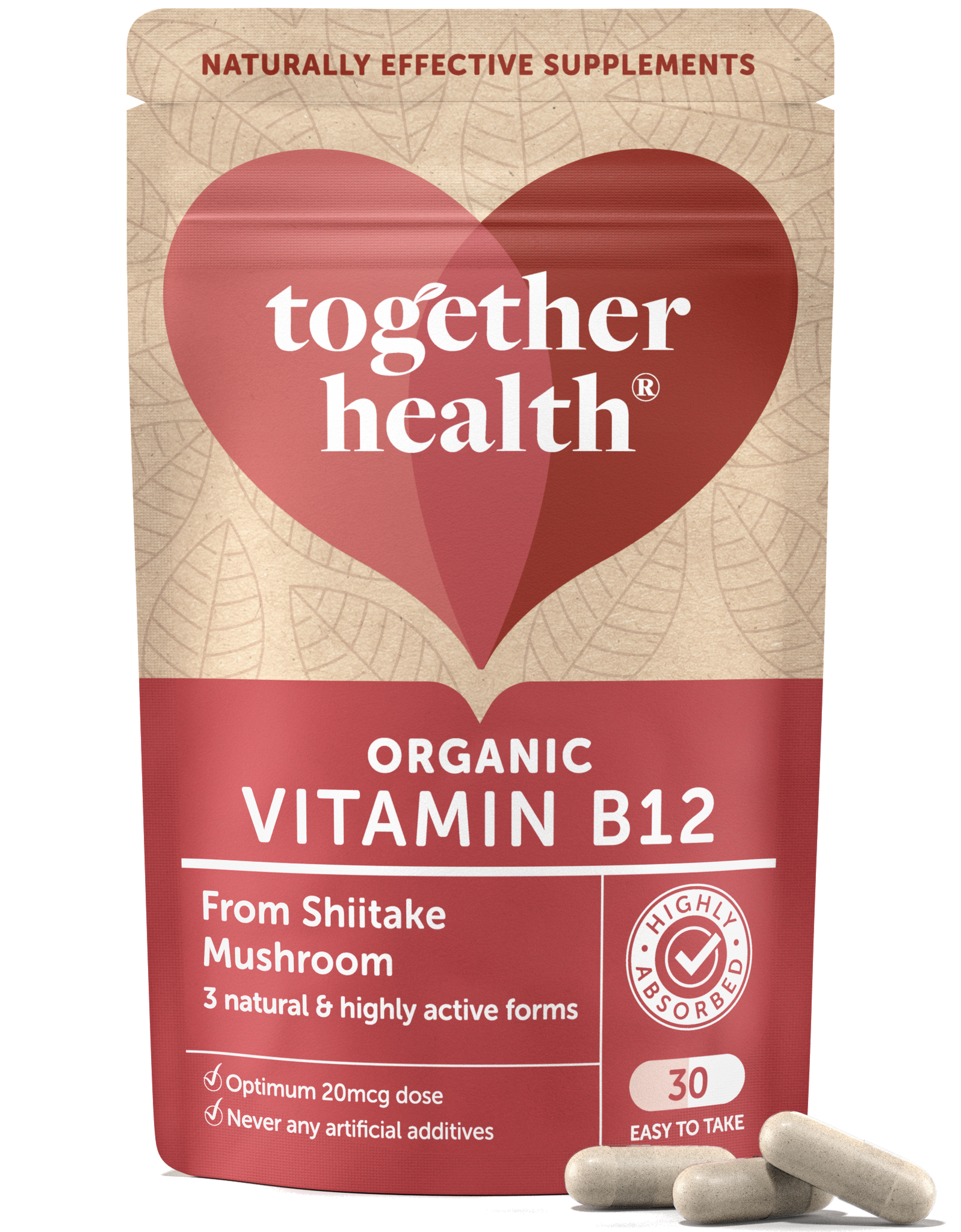 Vitamin B12 – Organic – 30 Capsules