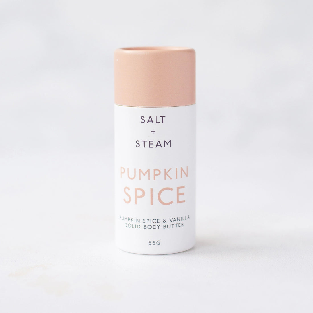 Salt + Steam Pumpkin Spice &amp; Vanilla Solid Body Butter Tube (65g)