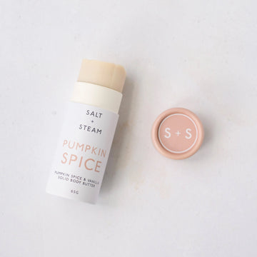 Salt + Steam Pumpkin Spice &amp; Vanilla Solid Body Butter Tube (65g)