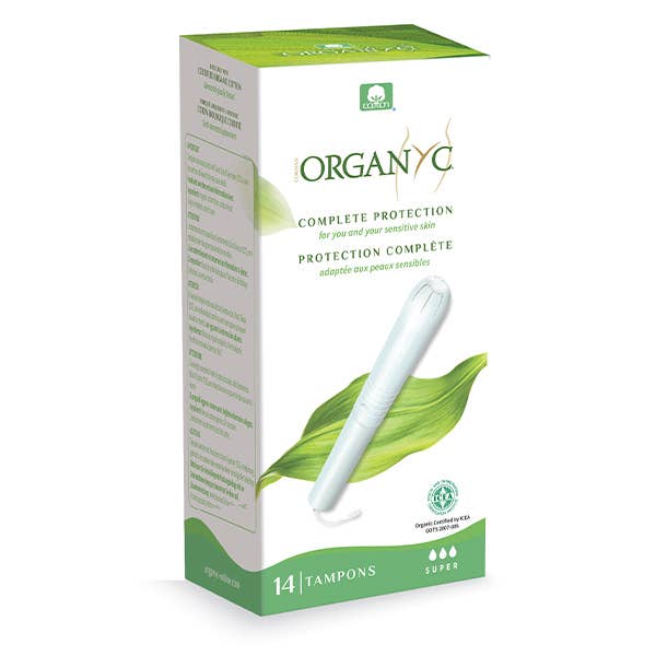Organyc Cardboard Applicator Tampons Super