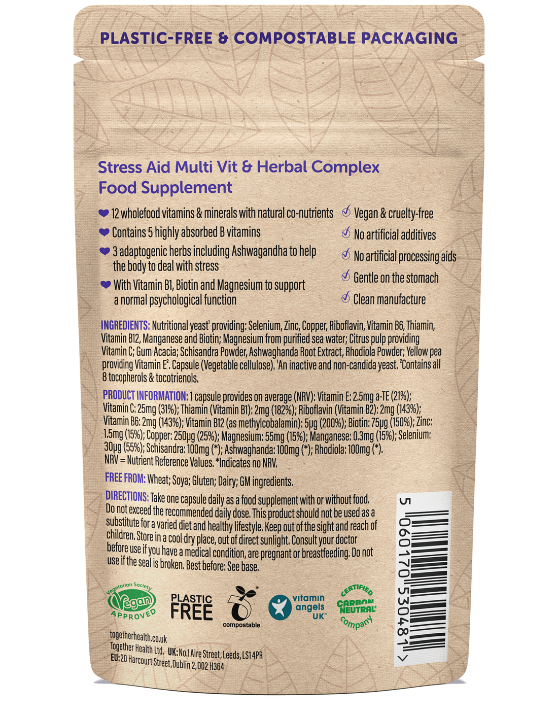 Stress Aid – Stress Supplement – 30 Capsules