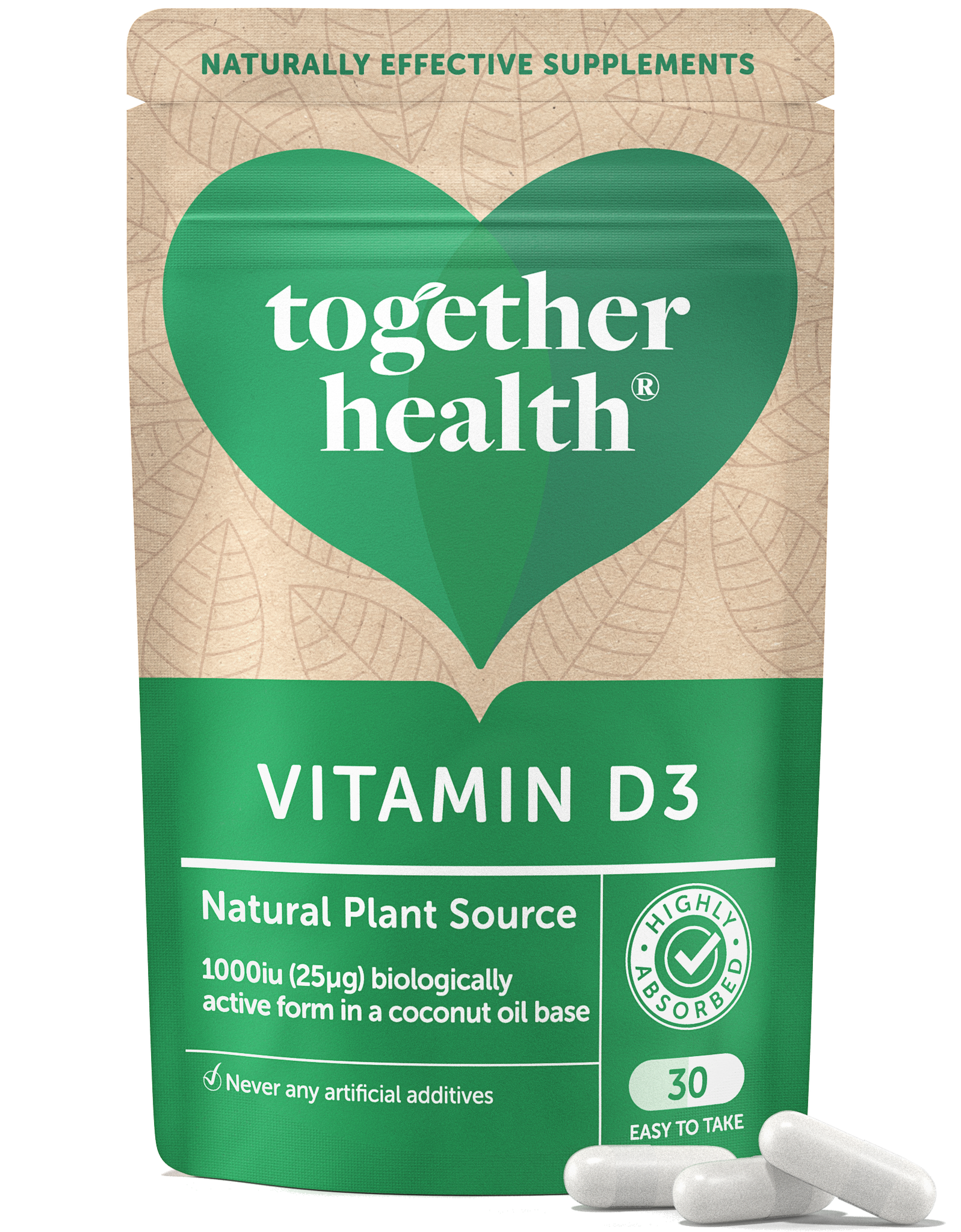 Vitamin D – Vegan D3 – 30 Capsules