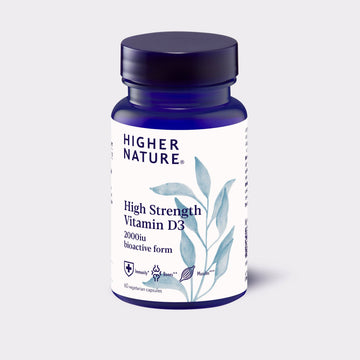 Higher Nature High Strength Vitamin D3 2000 IU – 60 Vegetarian Capsules