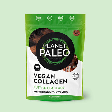 Planet Paleo Chocolate Vegan Collagen Powder: 30 Servings