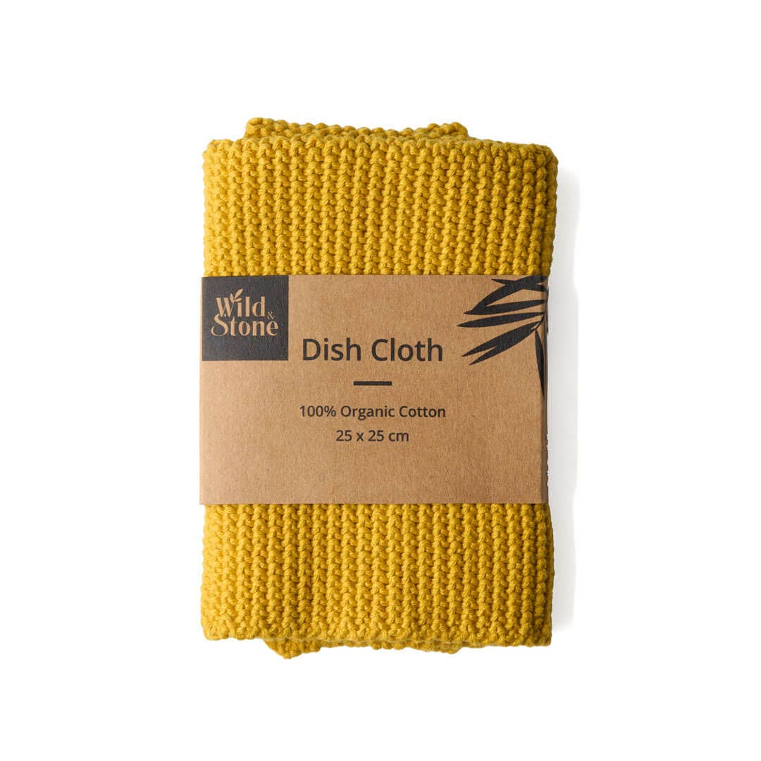 Wild &amp; Stone Organic Cotton Dish Cloth – Honey