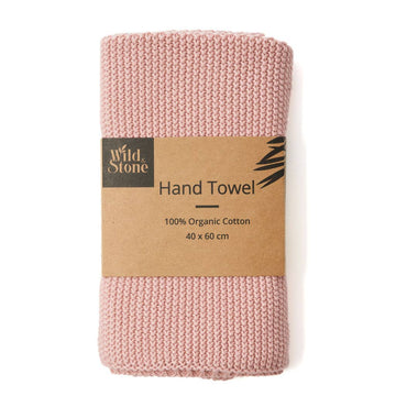Wild &amp; Stone Hand Towel – 100% Organic Cotton – Rose