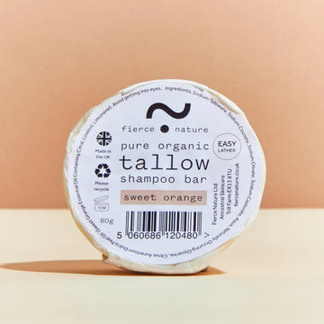 Fierce nature Tallow Shampoo bar (sweet orange)