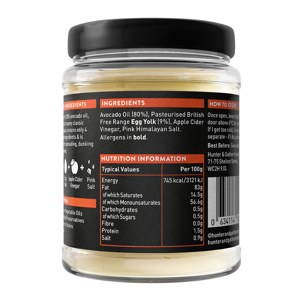 Hunter & Gather  Avocado Oil Mayonnaise - Classic - 250g