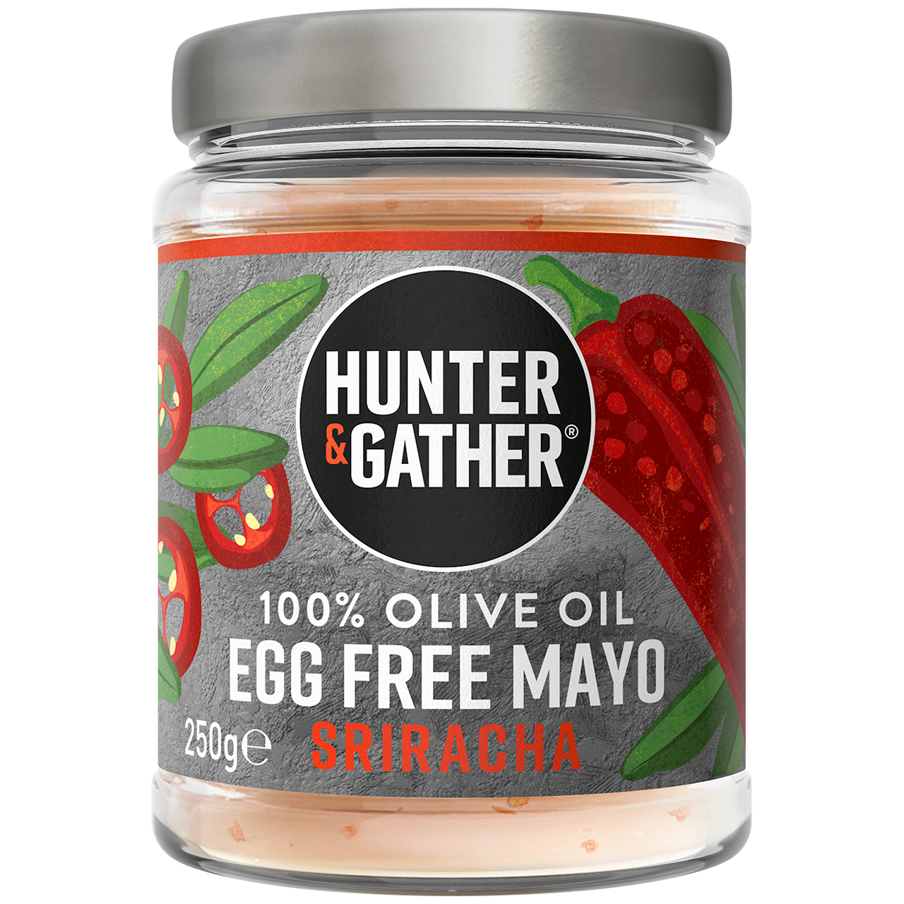 Hunter & Gather  Egg Free Sriracha Olive Oil Mayo - 250g