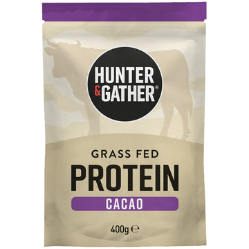 Hunter & Gather Cacao Grass-Fed Beef Protein Powder – 400g