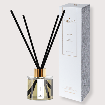 Amaura London Ignite Reed Diffuser – Oud & Geranium (100ml)