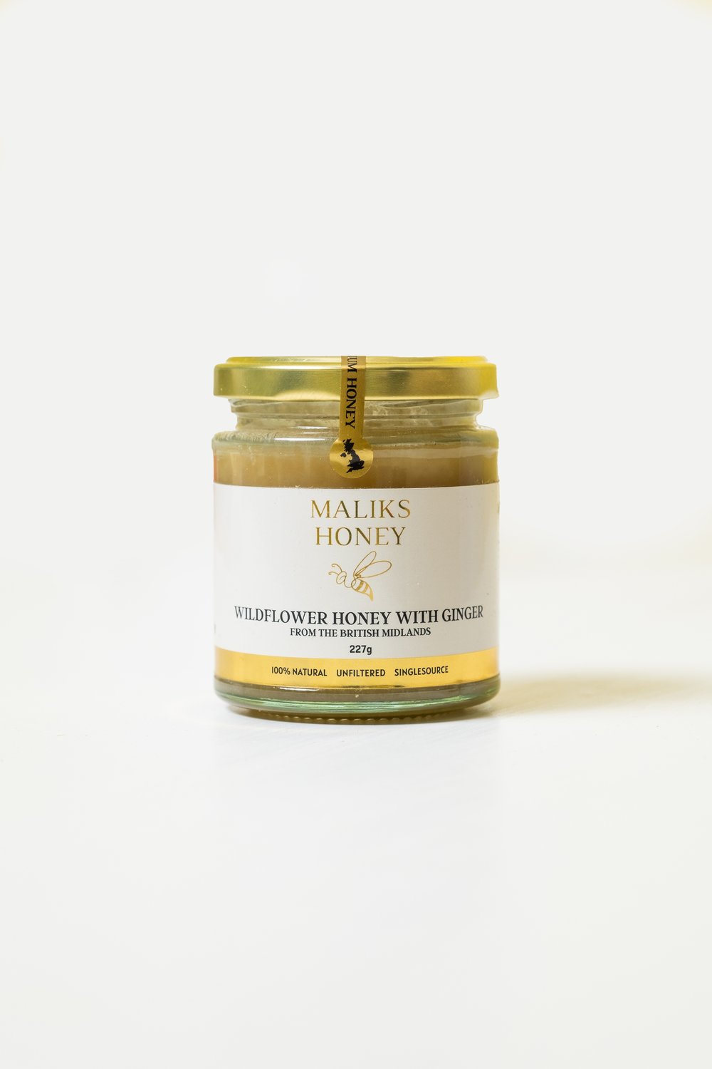 Raw British Honey Infused With Ginger