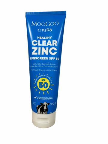 MooGoo Baby Clear Zinc Sunscreen SPF 50 – 120 g