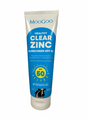 MooGoo Clear Zinc Sunscreen SPF 50 – Natural Mineral Sunscreen