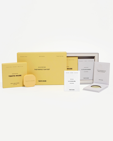 Tenth Muse The Perfect Day Set – Solid Perfume Gift Set with Refillable Vessel