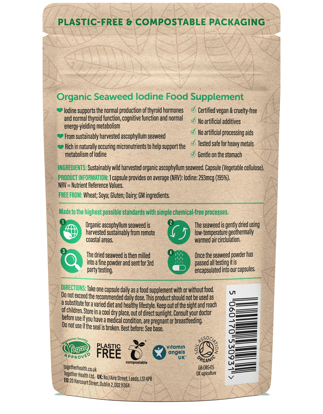 Iodine Supplement – Organic – 30 Capsules