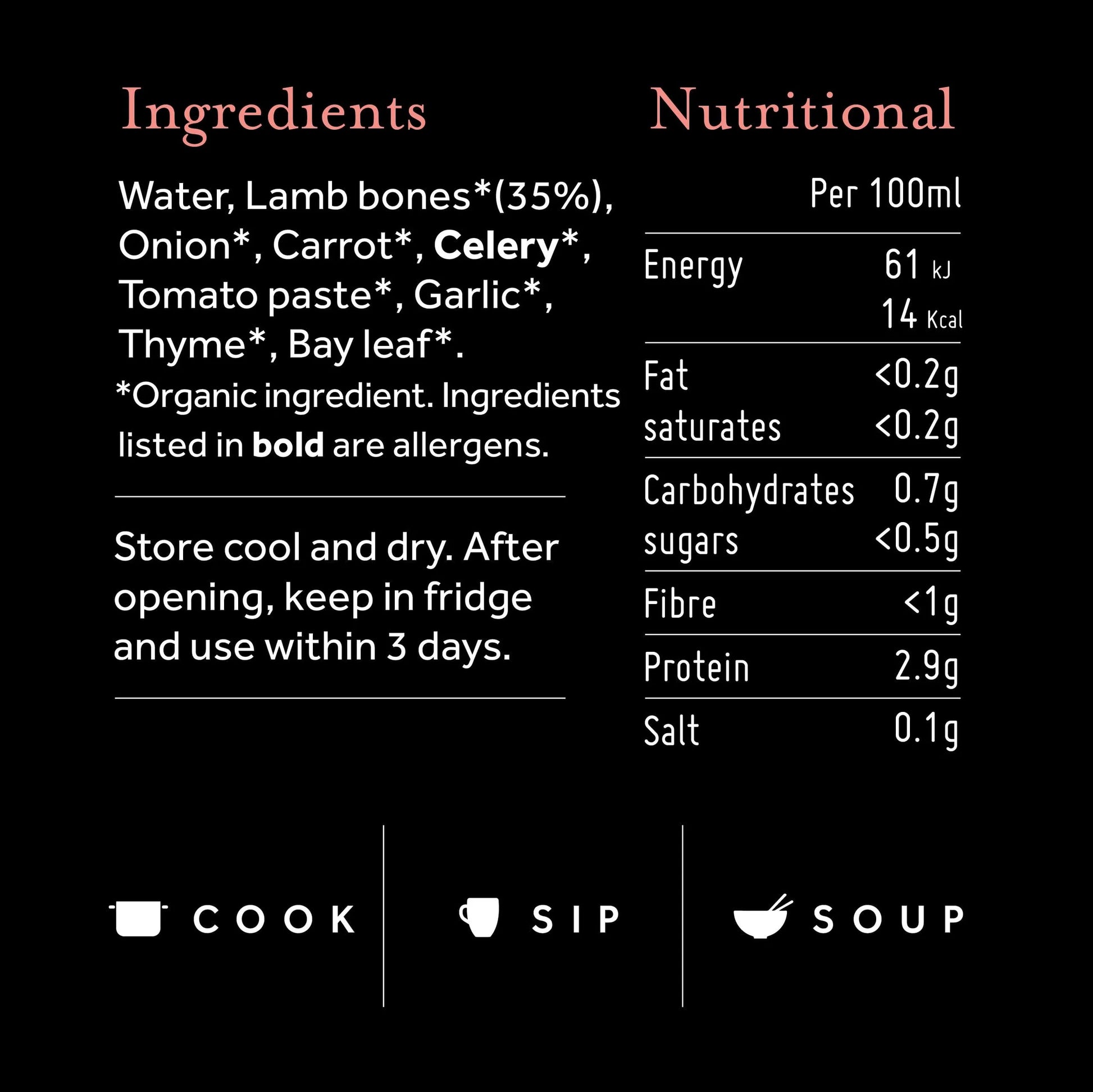 Organic Lamb Bone Broth Boost.